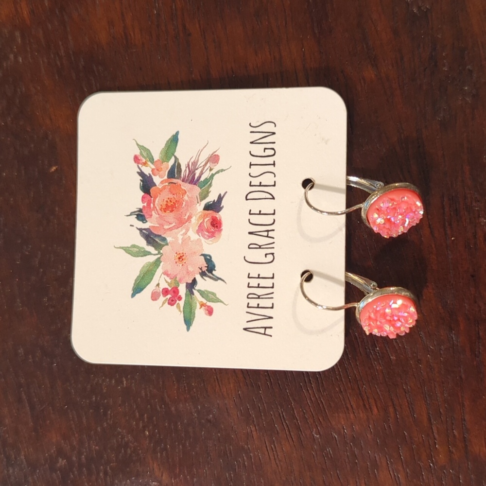 Pink earrings